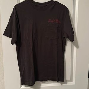 Salt life. Dark gray. Pocket tee. Size medium